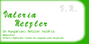 valeria metzler business card